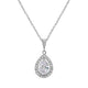 Hester Simulated Diamond Pendant - Olivier Laudus Wedding Jewellery