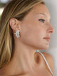 Hollywood Silver plated Earrings studs - Olivier Laudus Wedding Jewellery