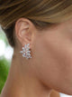 Hollywood Silver plated Earrings studs - Olivier Laudus Wedding Jewellery