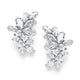 Hollywood Silver plated Earrings studs - Olivier Laudus Wedding Jewellery