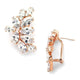 Hollywood Silver plated Earrings studs - Olivier Laudus Wedding Jewellery