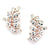 Hollywood Silver plated Earrings studs - Olivier Laudus Wedding Jewellery