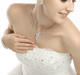 Jeanne Simulated Diamond Necklace - Olivier Laudus Wedding Jewellery