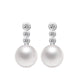 Juliet Freshwater Pearl and Cubic Zirconia Silver Earrings