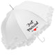 Just Married wedding Umbrella - Olivier Laudus Wedding Jewellery