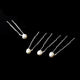 Lecia Freshwater Pearl Pins - Set of 6 - Olivier Laudus Wedding Jewellery