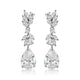 Lily Simulated Diamond Earrings - Olivier Laudus Wedding Jewellery