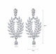 Liza Simulated Diamond Earrings - Olivier Laudus Wedding Jewellery