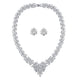 Lucia Simulated Diamond Necklace Set - Olivier Laudus Wedding Jewellery