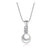 Luna Pearl and Simulated Diamond Pendant - Olivier Laudus Wedding Jewellery