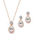 Margot Rose Gold Pendant Set - Olivier Laudus Wedding Jewellery