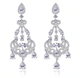 Marquise Chandelier Diamante Wedding Earrings