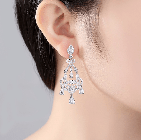 Bridal chandelier earrings  Style 826  Lena Rom