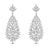 Marquise Simulated Diamond Chandelier Earrings