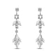 Mayfair Simulated Diamond Wedding Earrings - Olivier Laudus Wedding Jewellery