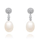 Mia Ivory Freshwater 925 silver pearl earrings