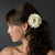 Natasha Ivory Flower Clip - Olivier Laudus Wedding Jewellery