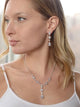 Nicolina Simulated Diamond Necklace set - Olivier Laudus Wedding Jewellery