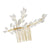 Opaline Gold Hair Comb - Olivier Laudus Wedding Jewellery