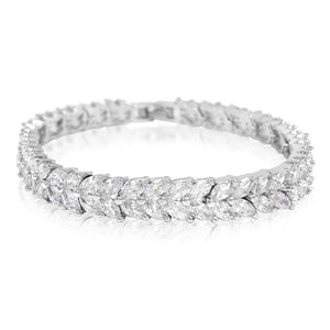 Paulette Simulated Diamond Bracelet - Olivier Laudus Wedding Jewellery