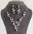 Savannah Simulated Diamond Necklace Set - Olivier Laudus Wedding Jewellery