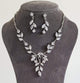 Savannah Simulated Diamond Necklace Set - Olivier Laudus Wedding Jewellery