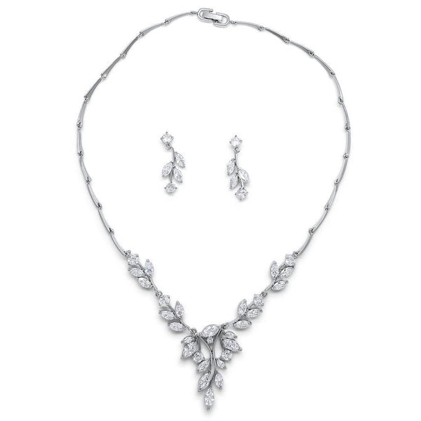 Savannah Simulated Diamond Necklace Set