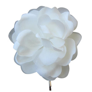 Simple Ivory Hair Flower Pin - Olivier Laudus Wedding Jewellery