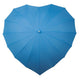 Sky Blue Heart Shaped Wedding Umbrella