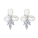 Starlet Freshwater Pearl and Cubic Zirconia Stud Earrings - Olivier Laudus Wedding Jewellery