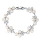 Starlet Pearl and Cubic Zirconia Bracelet - Olivier Laudus Wedding Jewellery