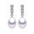 Sylvia Silver Freshwater Pearl Earrings - Olivier Laudus Wedding Jewellery