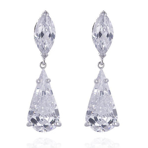 Tiffany Simulated Diamond Earrings (Only 1 left) - Olivier Laudus Wedding Jewellery