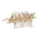 Valerie Gold Pearl Hair Comb - Olivier Laudus Wedding Jewellery