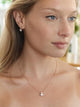 Veronica Rose gold Simulated Diamond Pendant Set - Olivier Laudus Wedding Jewellery