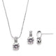 Veronica Simulated Diamond Pendant Set - Olivier Laudus Wedding Jewellery