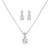 Veronica Simulated Diamond Pendant Set - Olivier Laudus Wedding Jewellery