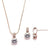 Veronica Simulated Diamond Pendant Set - Olivier Laudus Wedding Jewellery