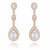Victoria Vintage Style Simulated Diamond Earrings - Olivier Laudus Wedding Jewellery