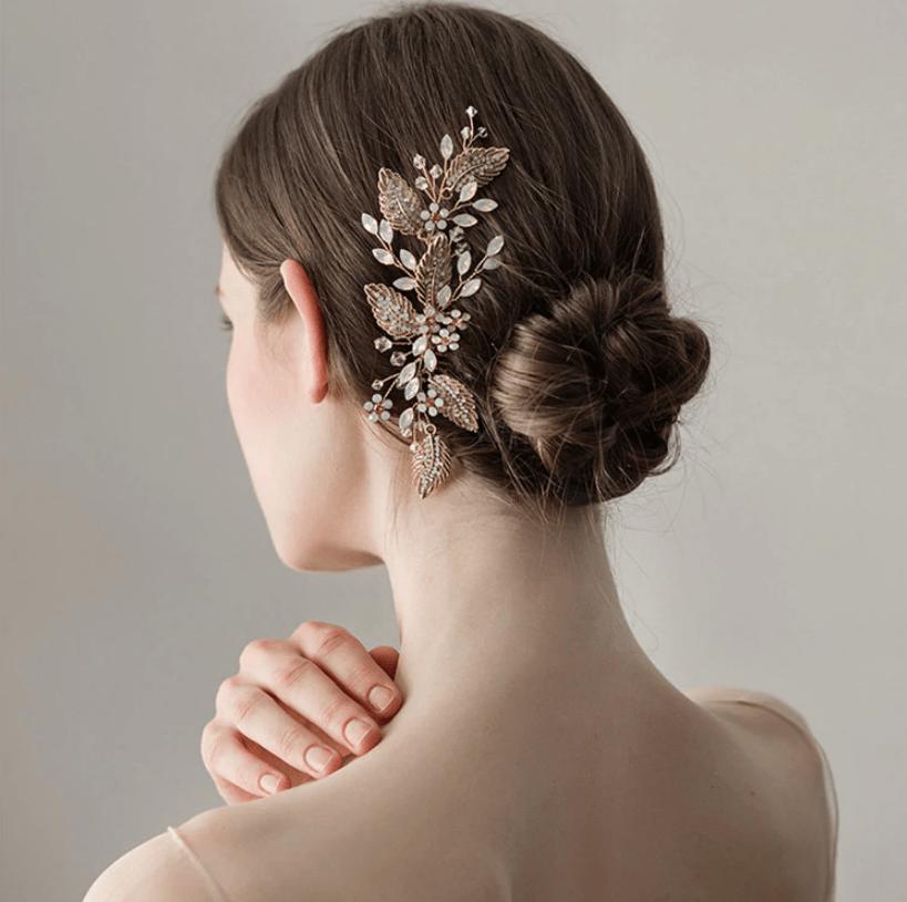Gold hair comb accessories hotsell