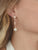 Vintage Pearl and Diamante Rose Gold Earrings - Olivier Laudus Wedding Jewellery