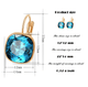 Virginia Midnight Blue Swarovski Crystal Earrings