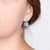 Virginia Teal Blue Swarovski Crystal Earrings