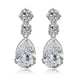 Zoe Simulated Diamond Earrings - Olivier Laudus Wedding Jewellery